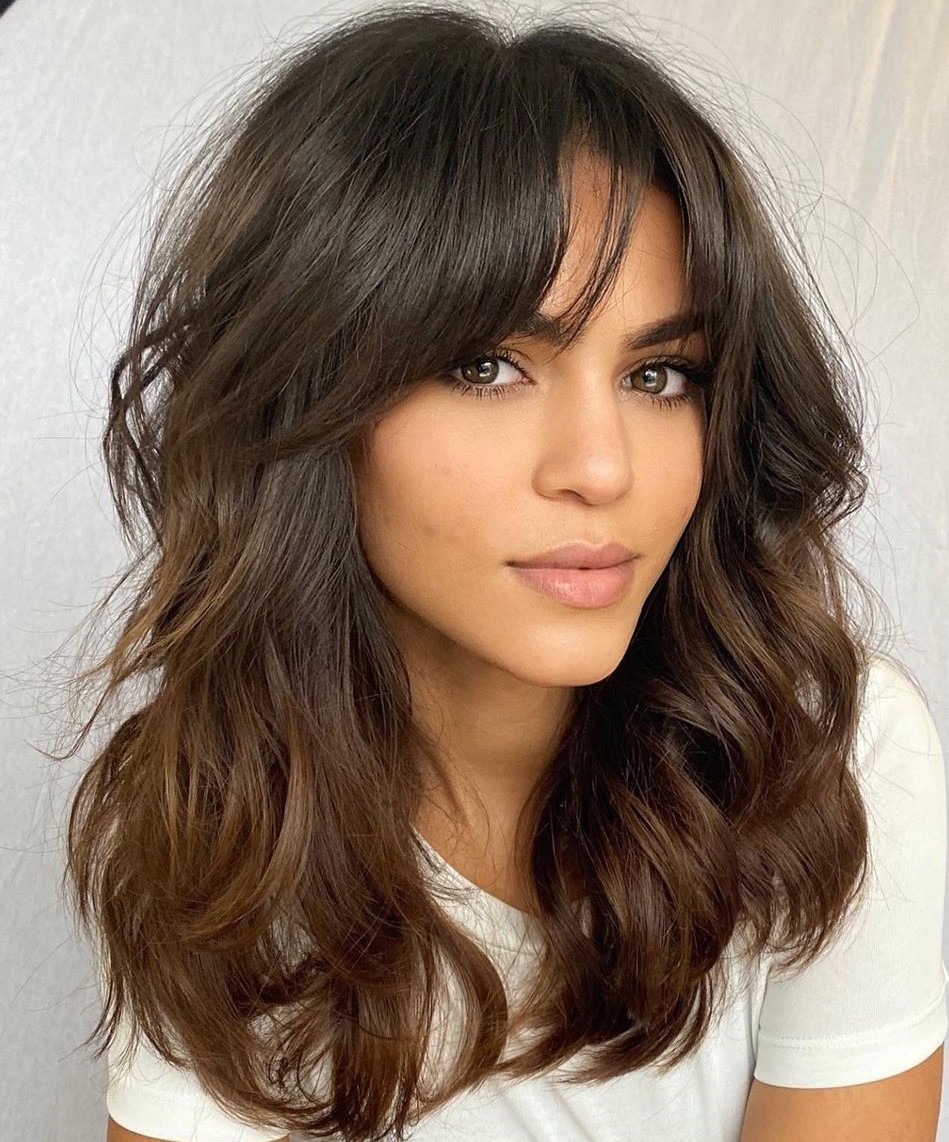 Collarbone Layers With Wispy Bangs — Bangs 2027 for Oval Face