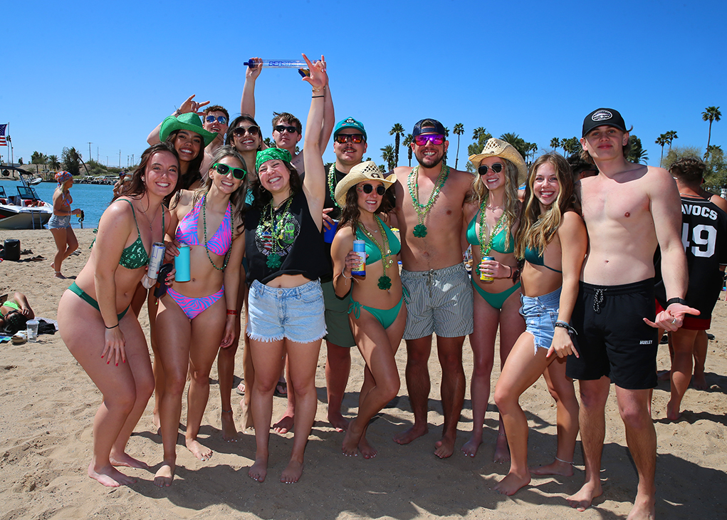 Festive Beach Party with Colorful Accessories — Spring Break Beach Outfits 2027