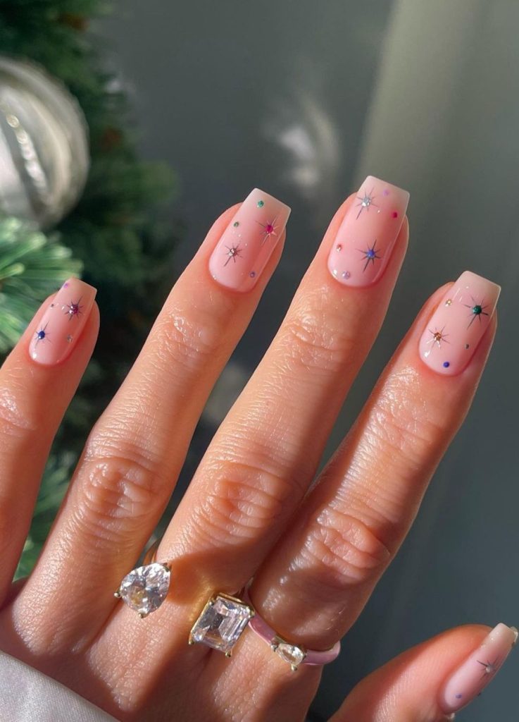 Sheer Pink Star Decal Nails Sheer Pink Star Decal Nails — Nail Art 2027 for Beginners