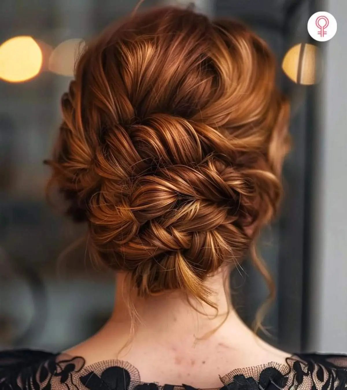 Braided Updo With Copper Tones Braided Updo With Copper Tones — Summer Updos 2027