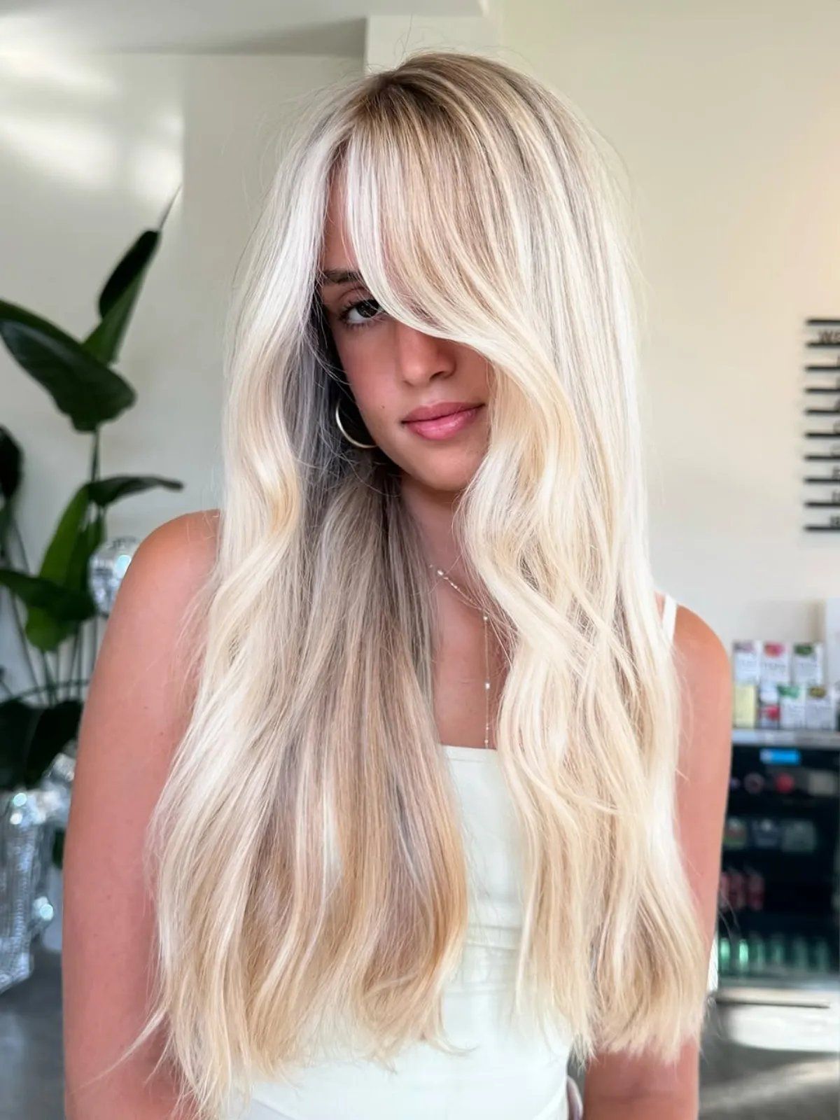 Platinum Blonde With Root Shadow And Babylights — Blonde Hair 2027 for Hazel Eyes