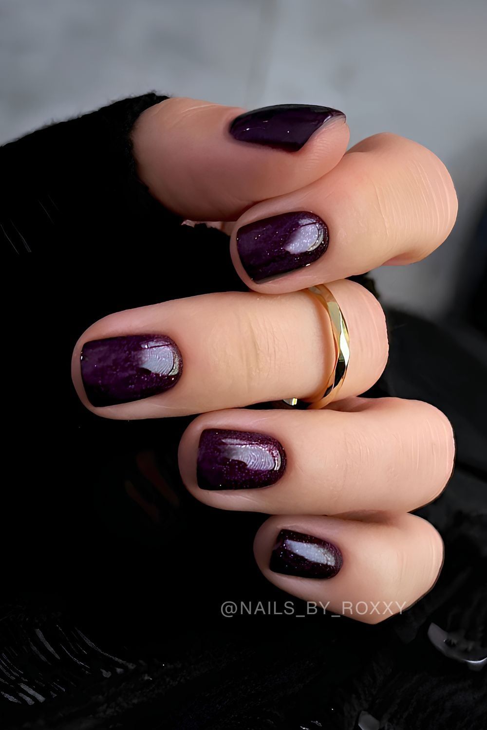 Deep Plum With Subtle Shimmer Visual Idea Deep Plum With Subtle Shimmer Visual Idea — Plum Nails 2027