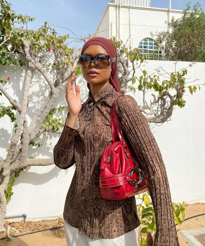 Pattern Play and Bold Accessories: The Printed Top and White Trousers Pattern Play and Bold Accessories: The Printed Top and White Trousers — Modest Outfits 2027