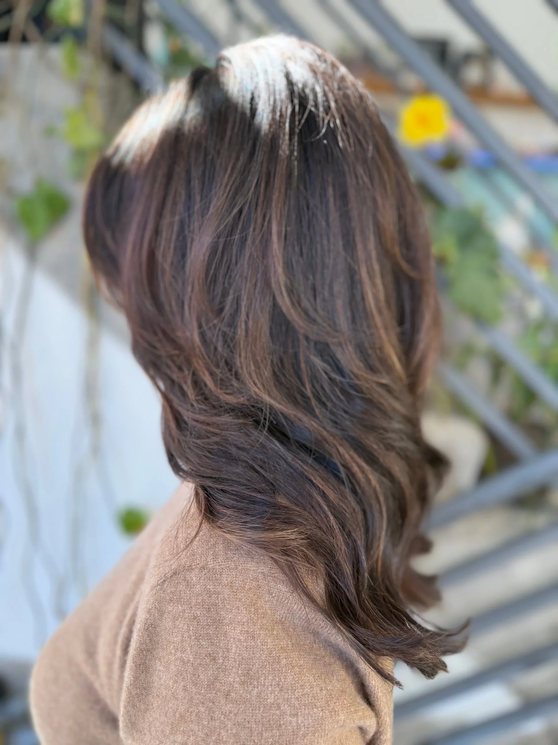 Wavy And Medium Density Auburn and Copper Highlights on Dark Brown Wavy And Medium Density Auburn and Copper Highlights on Dark Brown — Highlights Trends 2027