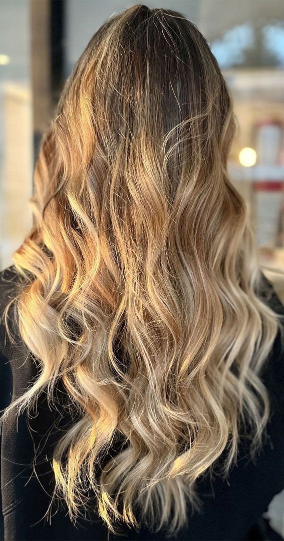Honey Blonde Balayage with Dark Roots Honey Blonde Balayage with Dark Roots — Blonde Hair 2027 with Dark Roots