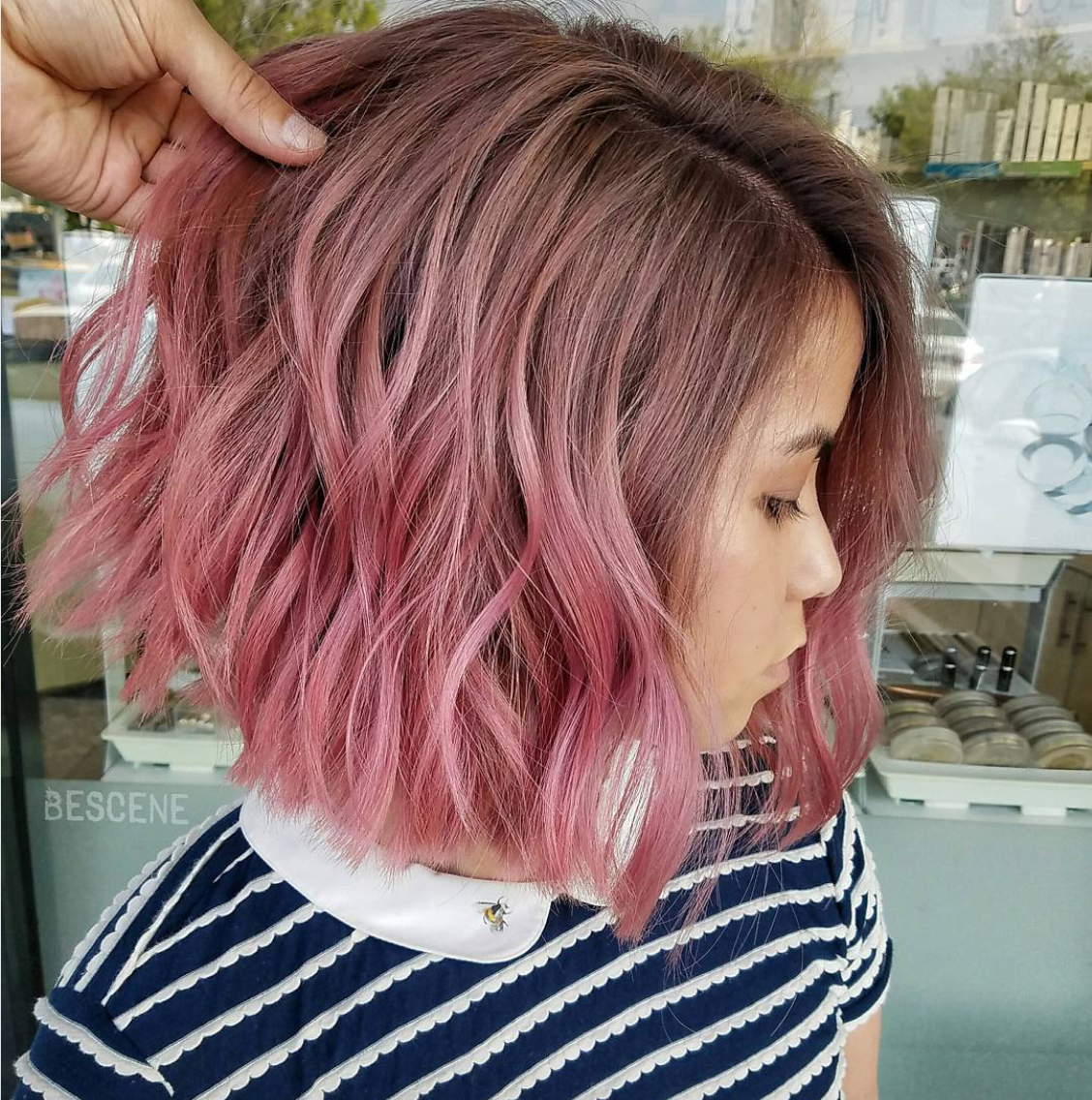 Pink Ombré Bob Collarbone Length Pink Ombré Bob Collarbone Length — Pink Bob 2027