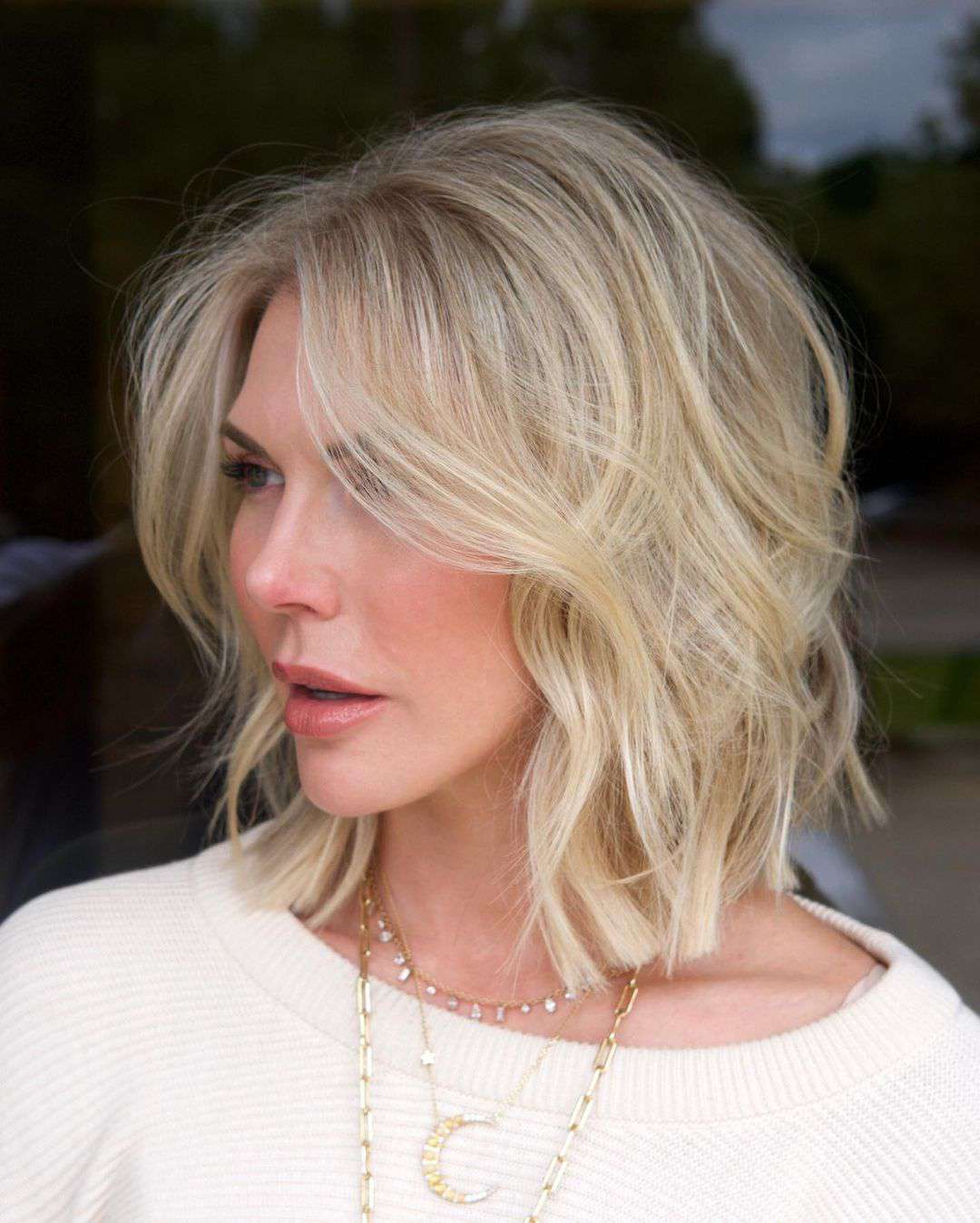 Textured Ash Blonde Layered Bob Textured Ash Blonde Layered Bob — Haircuts 2027 for Women Over 50