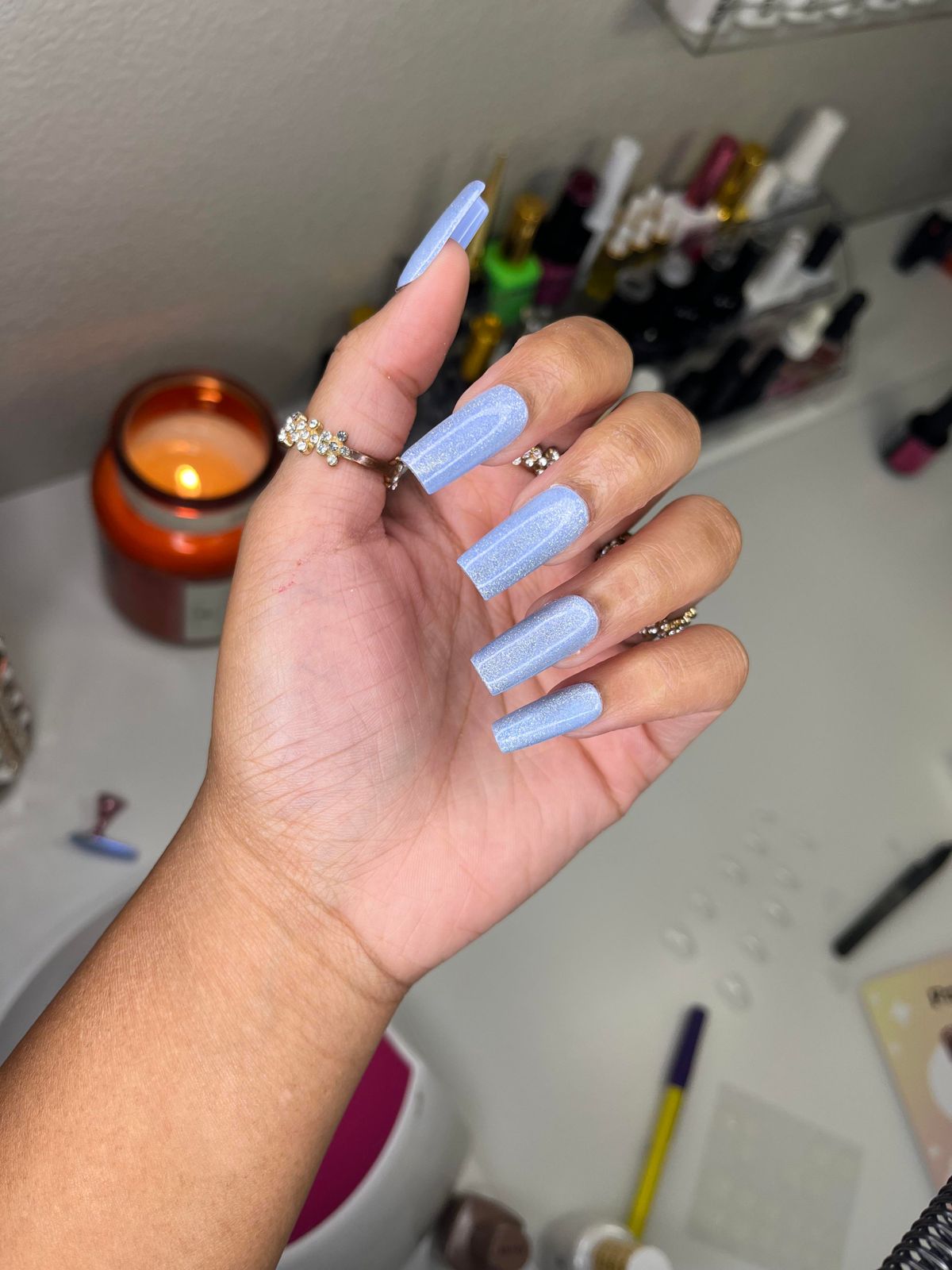 Cat Eye Effect Over Periwinkle Base Visual Idea Cat Eye Effect Over Periwinkle Base Visual Idea — Periwinkle Nails 2027