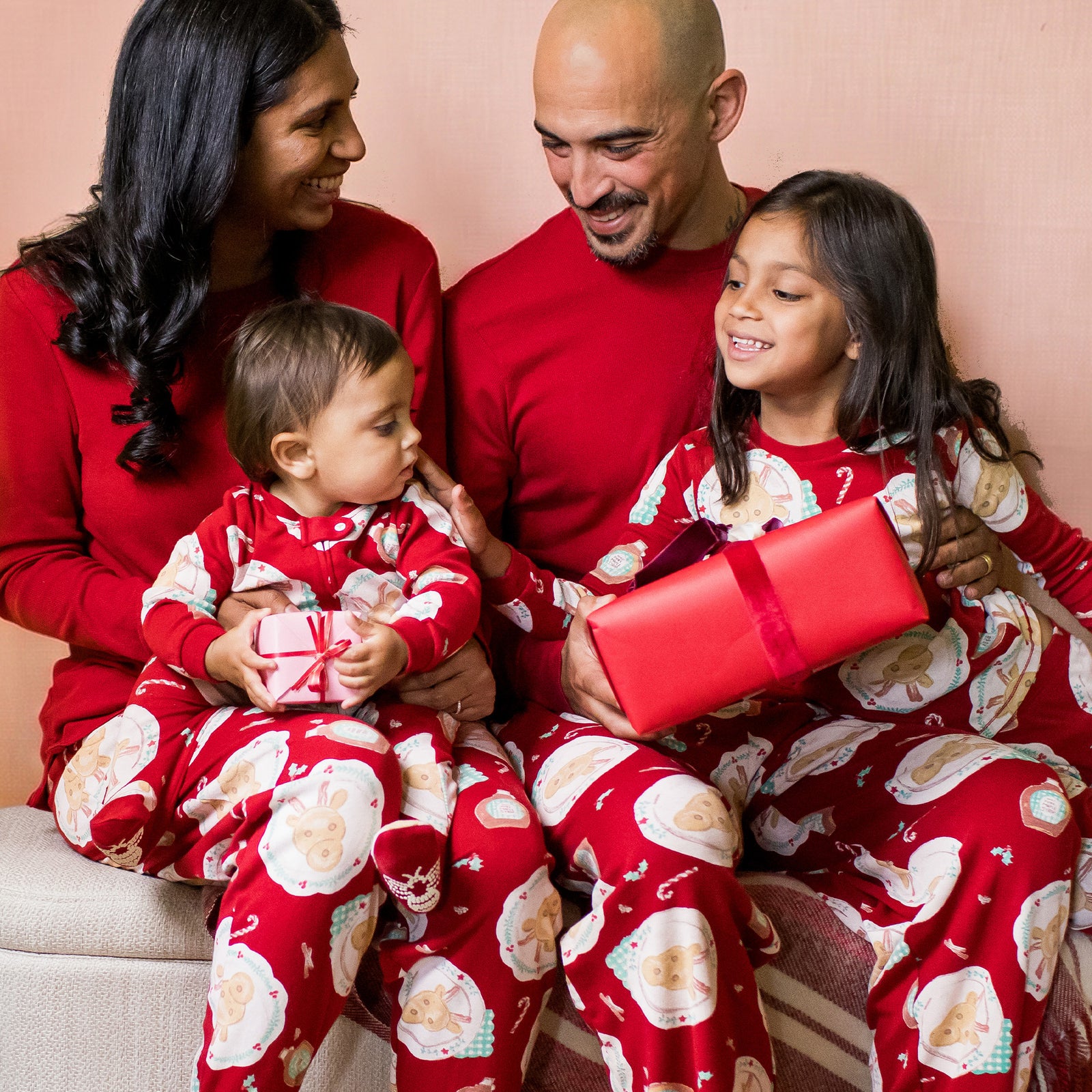 Red And White Candy Cane Pajamas Red And White Candy Cane Pajamas — Matching Family Christmas Outfits 2026