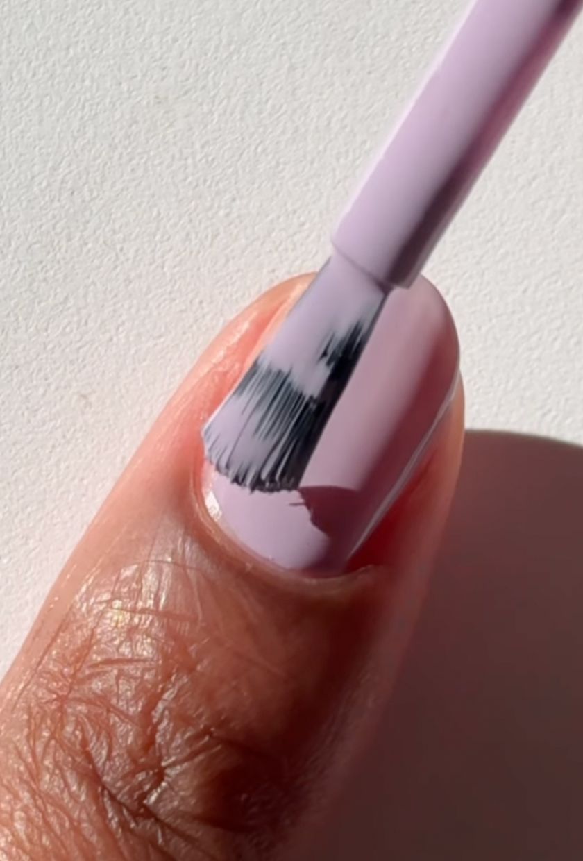 Matte Plum and Glossy Nude Almond Nails Matte Plum and Glossy Nude Almond Nails — Mauve Nails 2027