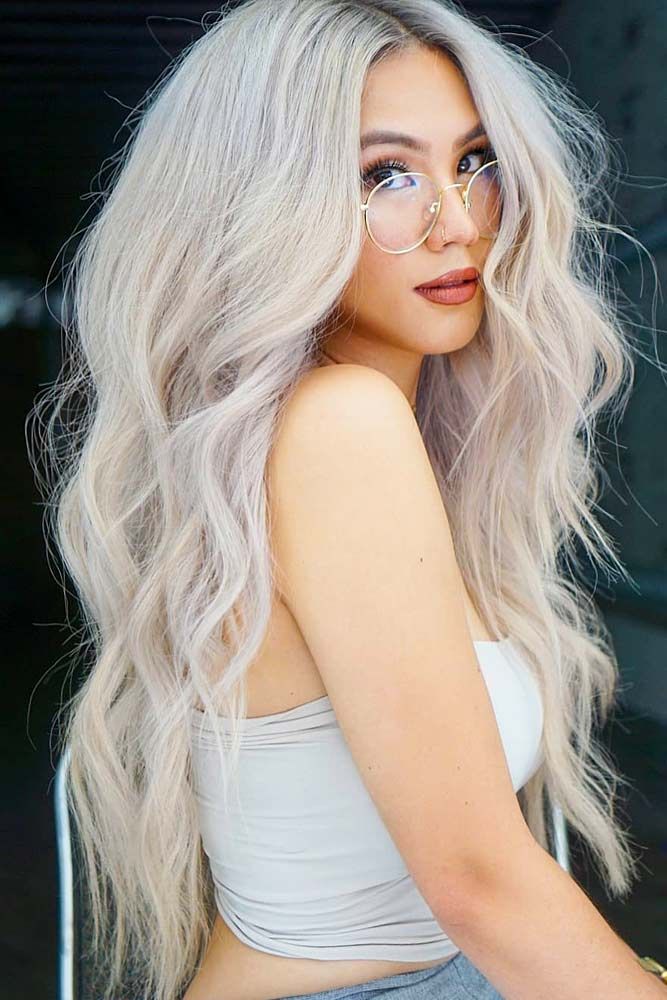 Ash Blonde Waves With Silver Tones — Silver Hair 2027