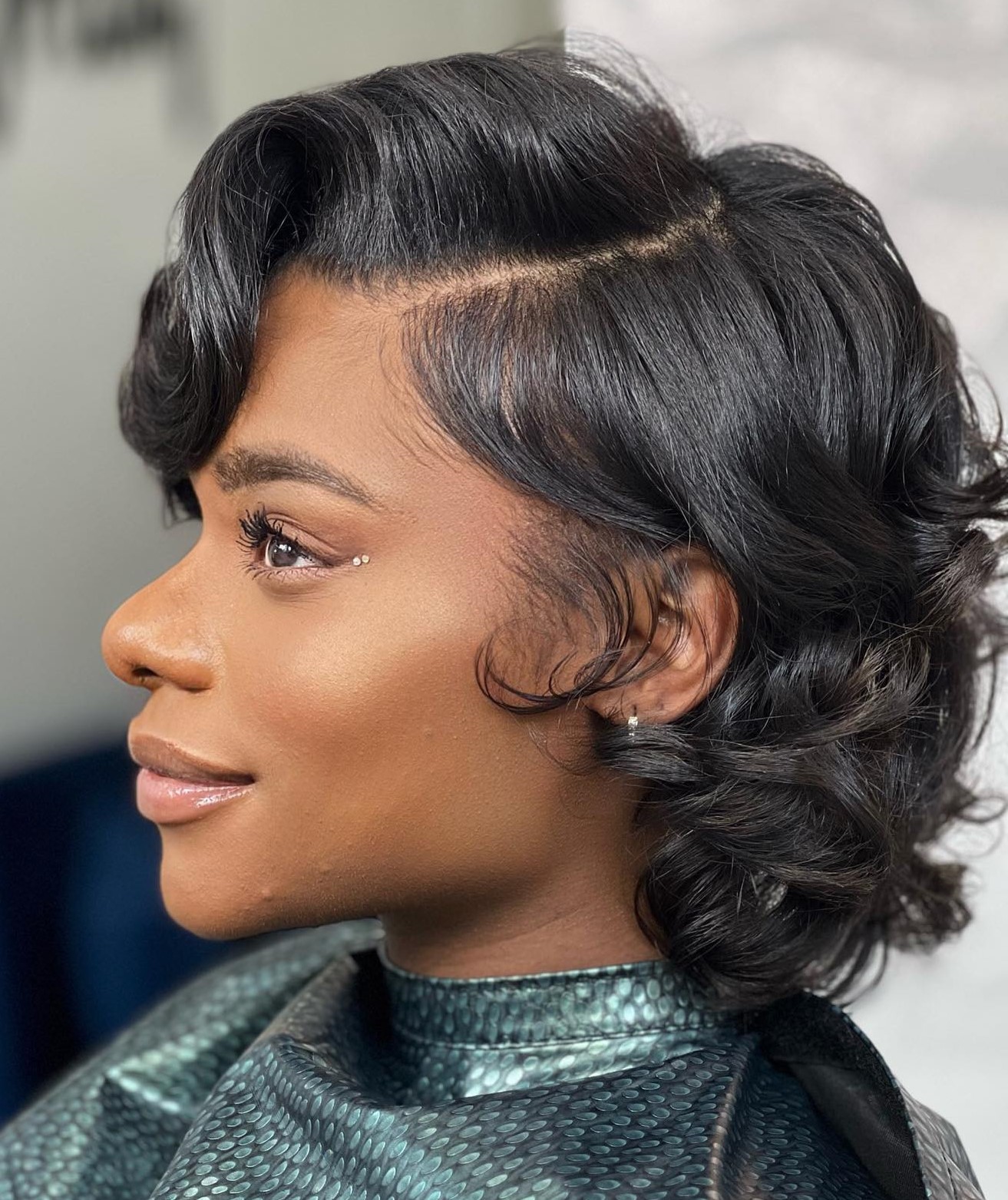 Thick Wavy Black Bob Thick Wavy Black Bob — Classic Bob 2027