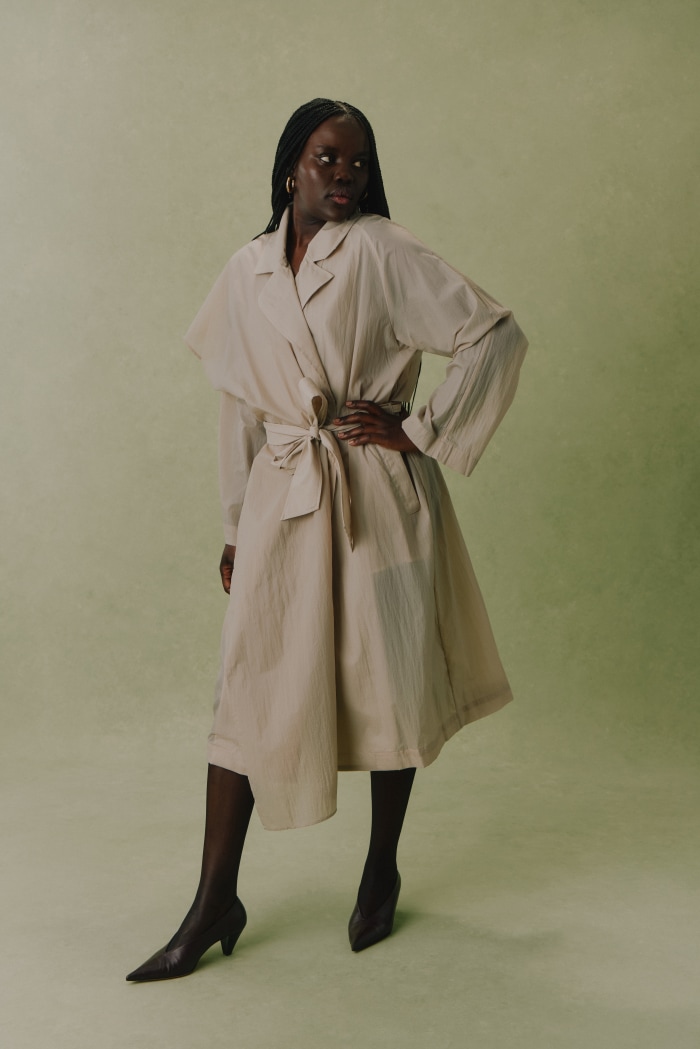 A-Line Beige Trench Coat with Tie Waist — Spring Outfits 2027 with Trench Coat