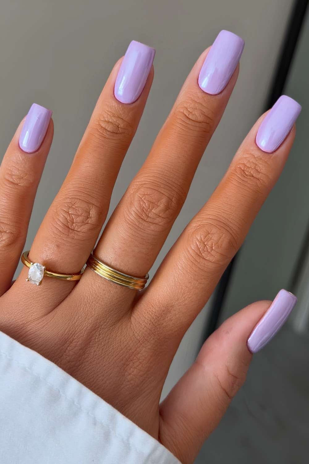 Light Pastel Purple Shimmer Square Nails Light Pastel Purple Shimmer Square Nails — Pastel Purple Nails 2027