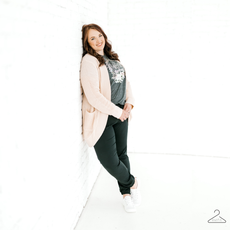 Pink Cardigan and Graphic Tee: Casual Everyday Spring Pink Cardigan and Graphic Tee: Casual Everyday Spring — Spring Outfit Trends 2027