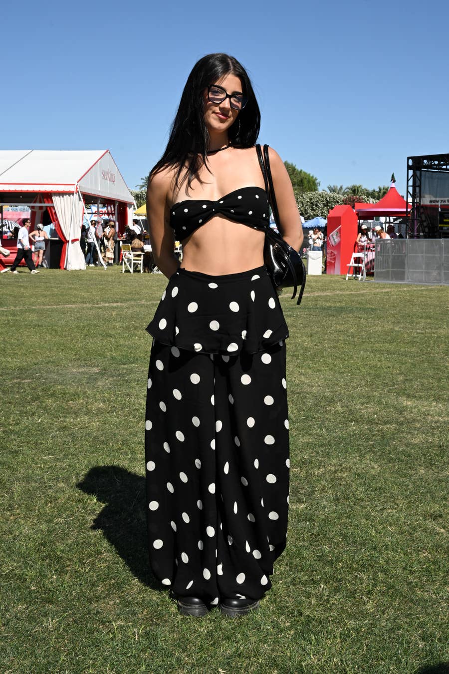 Polka Dot Wide-Leg Pants with Bandeau Top Polka Dot Wide-Leg Pants with Bandeau Top — Coachella Outfits 2027