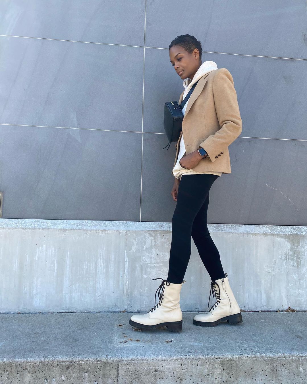Beige Blazer and Hoodie Combo for Polished Errands Beige Blazer and Hoodie Combo for Polished Errands — Errands Outfits 2027