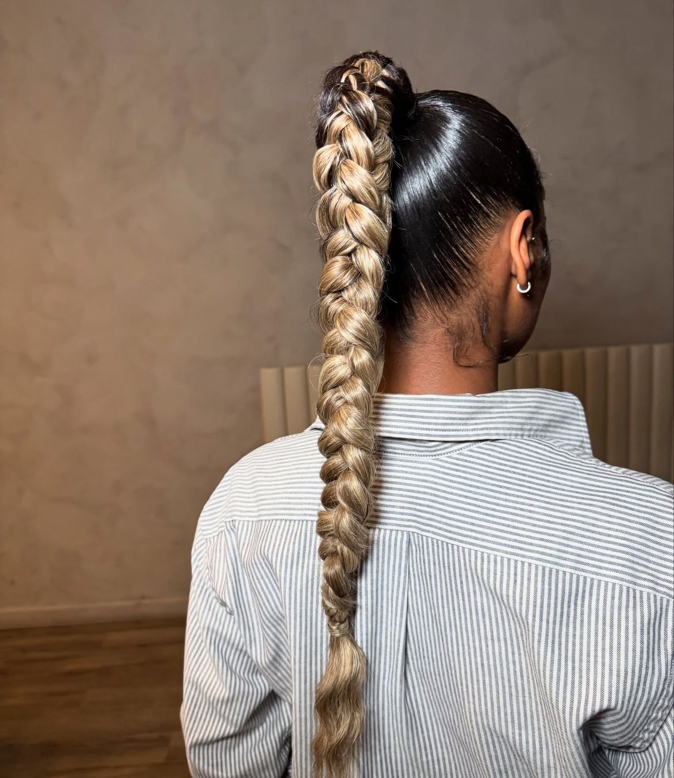 High Braided Ponytail With Highlights High Braided Ponytail With Highlights — Ponytail Hairstyles 2027 for School