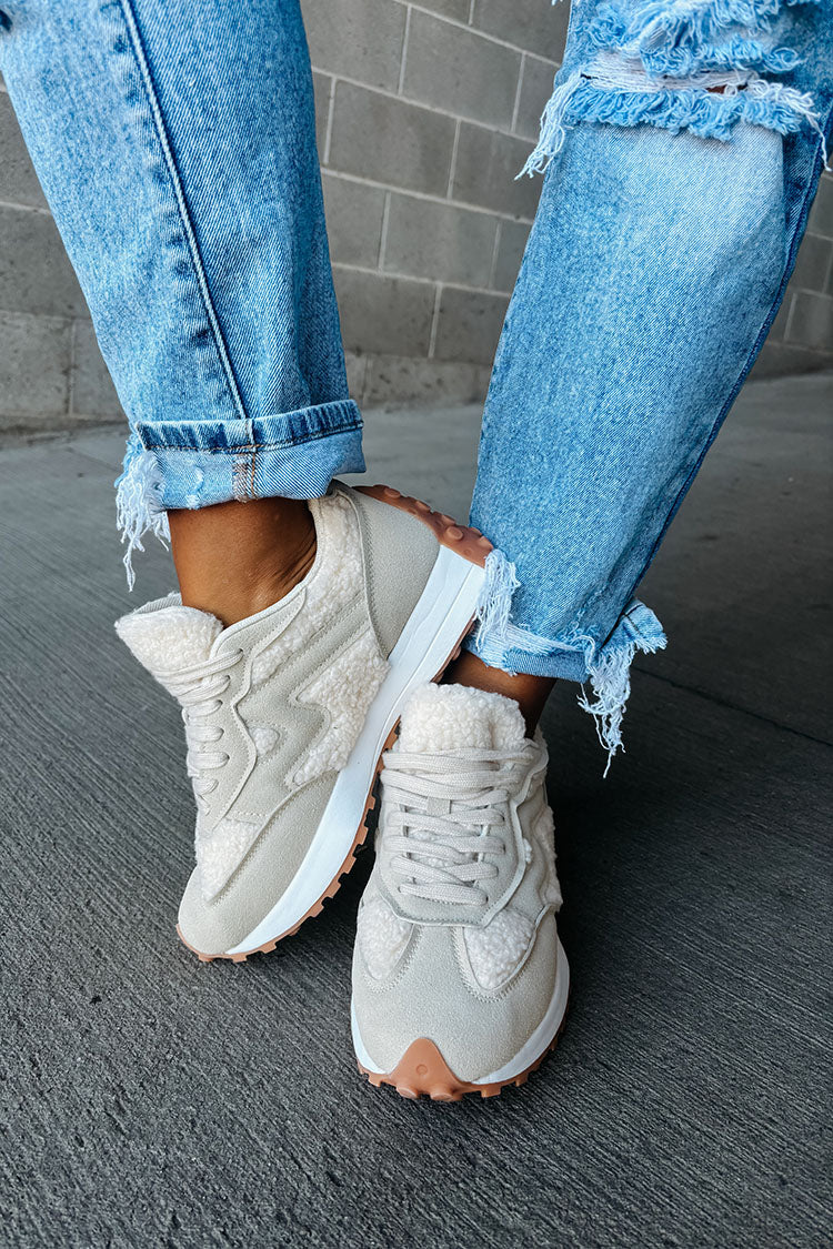 Cozy Fuzzy Sneakers with Distressed Denim Cozy Fuzzy Sneakers with Distressed Denim — Retro Sneakers Outfits 2027