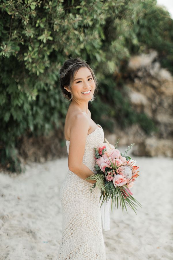 Wavy Collarbone Updo With Delicate Accessory — Filipino Wedding Hairstyles 2027