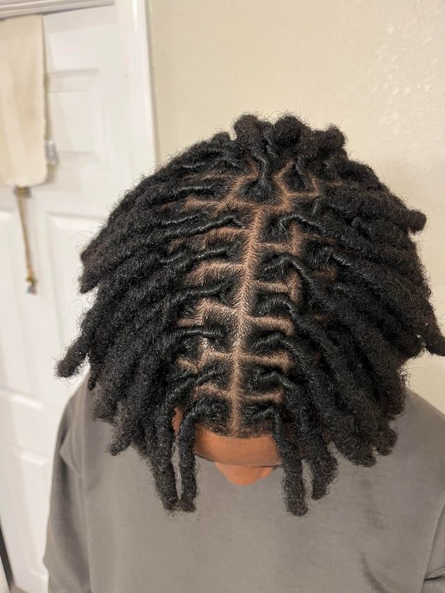 Neatly Parted Shoulder Length Locs Neatly Parted Shoulder Length Locs — Retwist Locs 2027