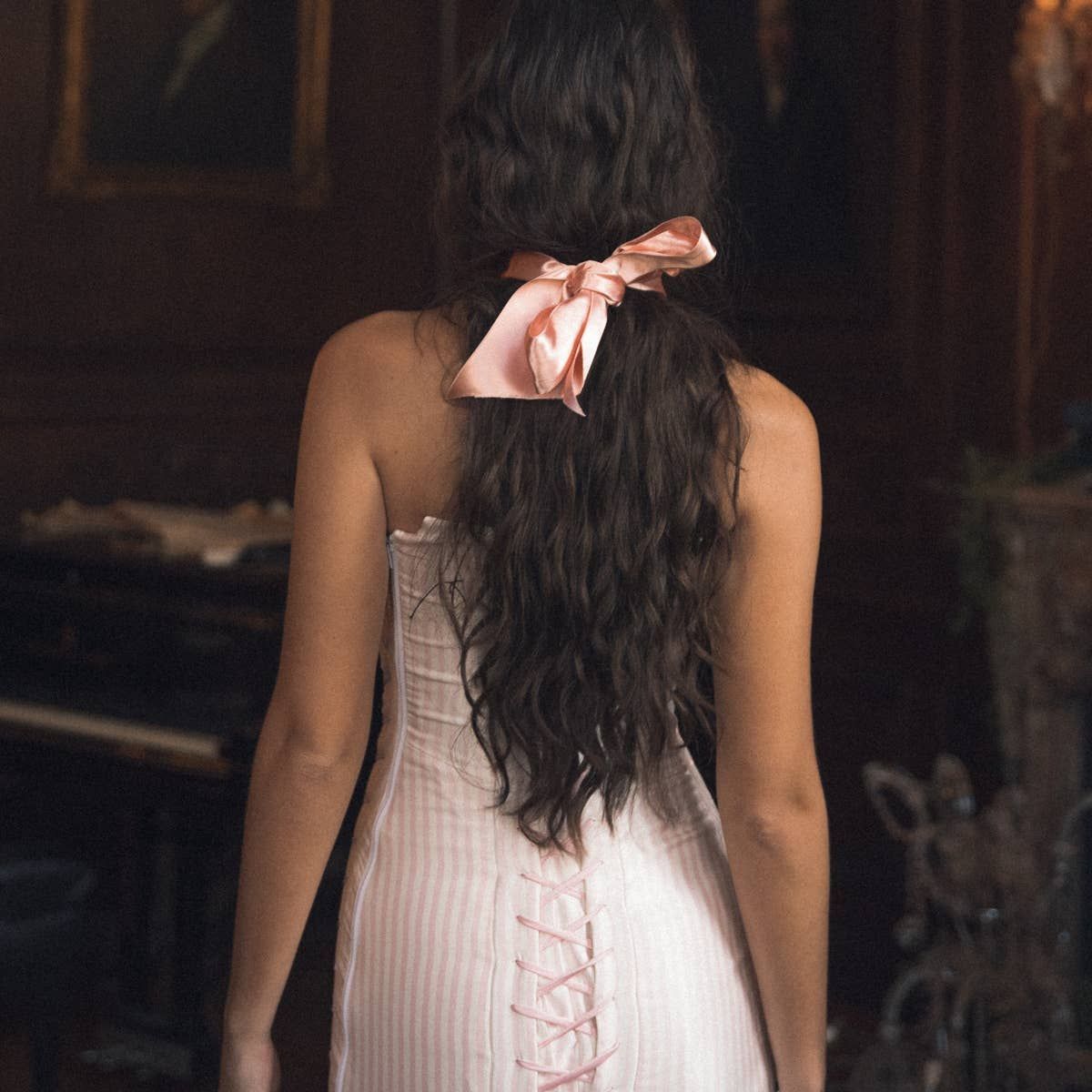 Long Layers Visual Idea — Balletcore Ribbon Hairstyles 2027