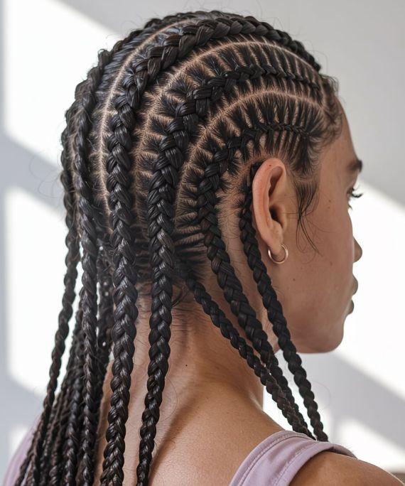 Mid-Back Visual Idea — Ombre Knotless Braids 2027