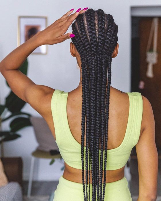 Straight Back Cornrows Visual Idea Straight Back Cornrows Visual Idea — Jumbo Cornrows 2027