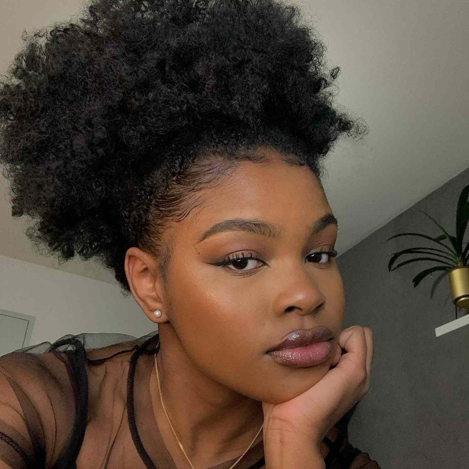 No Bangs Visual Idea — Natural Hairstyles 2027 for 4B Hair