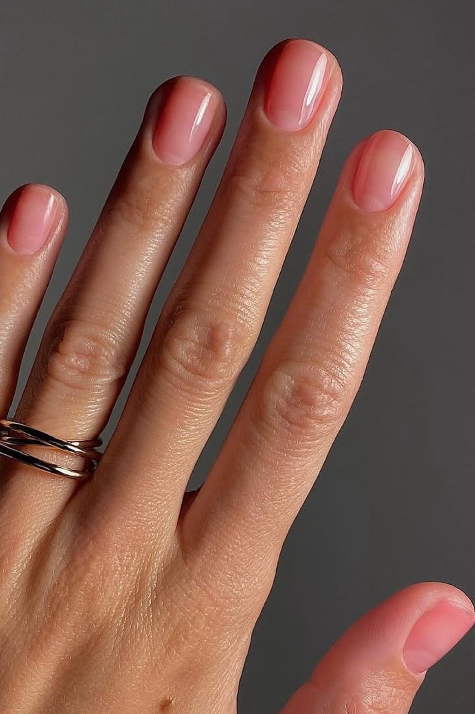 Luminous Sheer Milky Pink Oval Nails Luminous Sheer Milky Pink Oval Nails — Classy Nails 2027 for Mature Hands