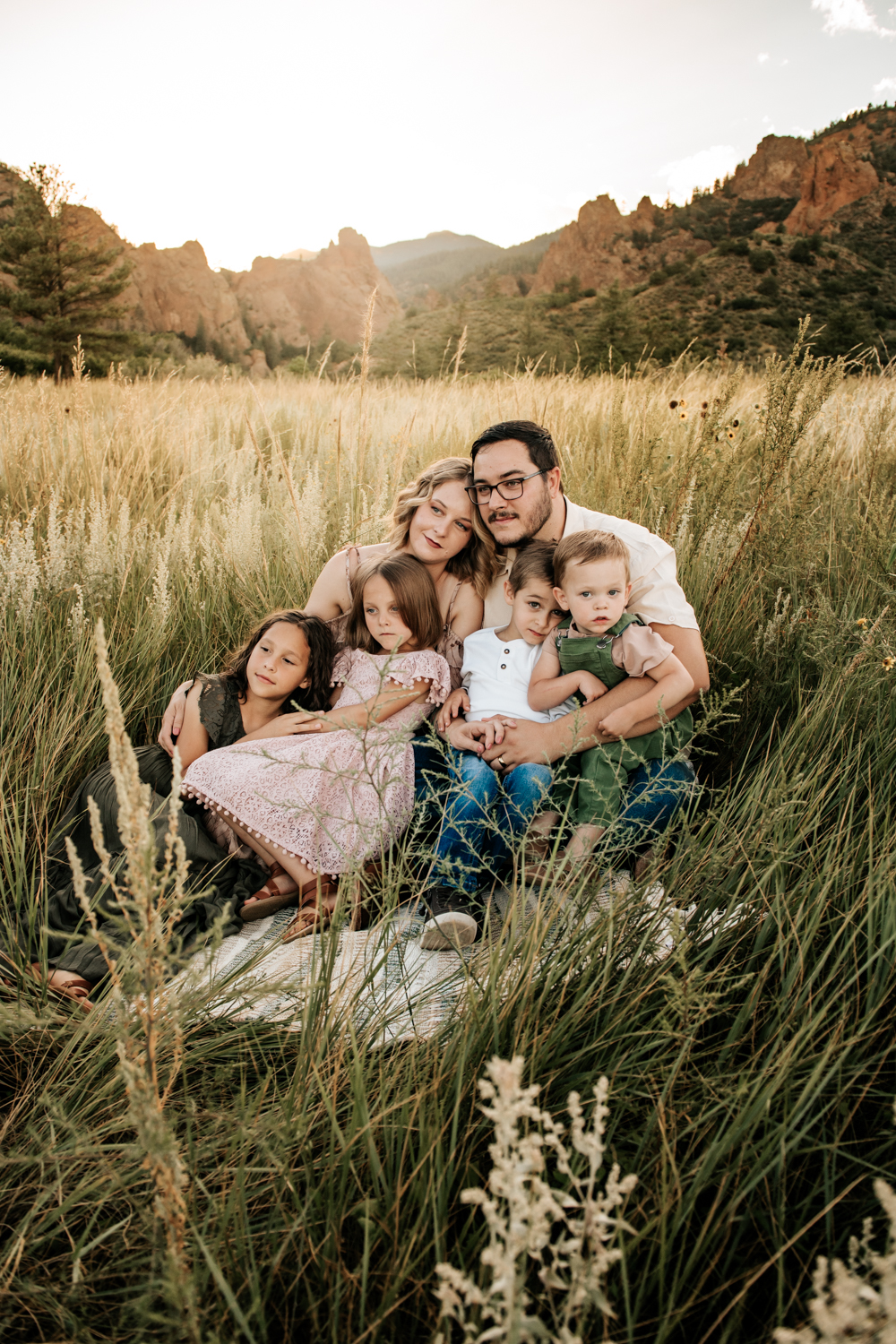 Soft Spring Pastels: Pink Top and Light Blue Shirt Soft Spring Pastels: Pink Top and Light Blue Shirt — Spring Family Photo Outfits 2027