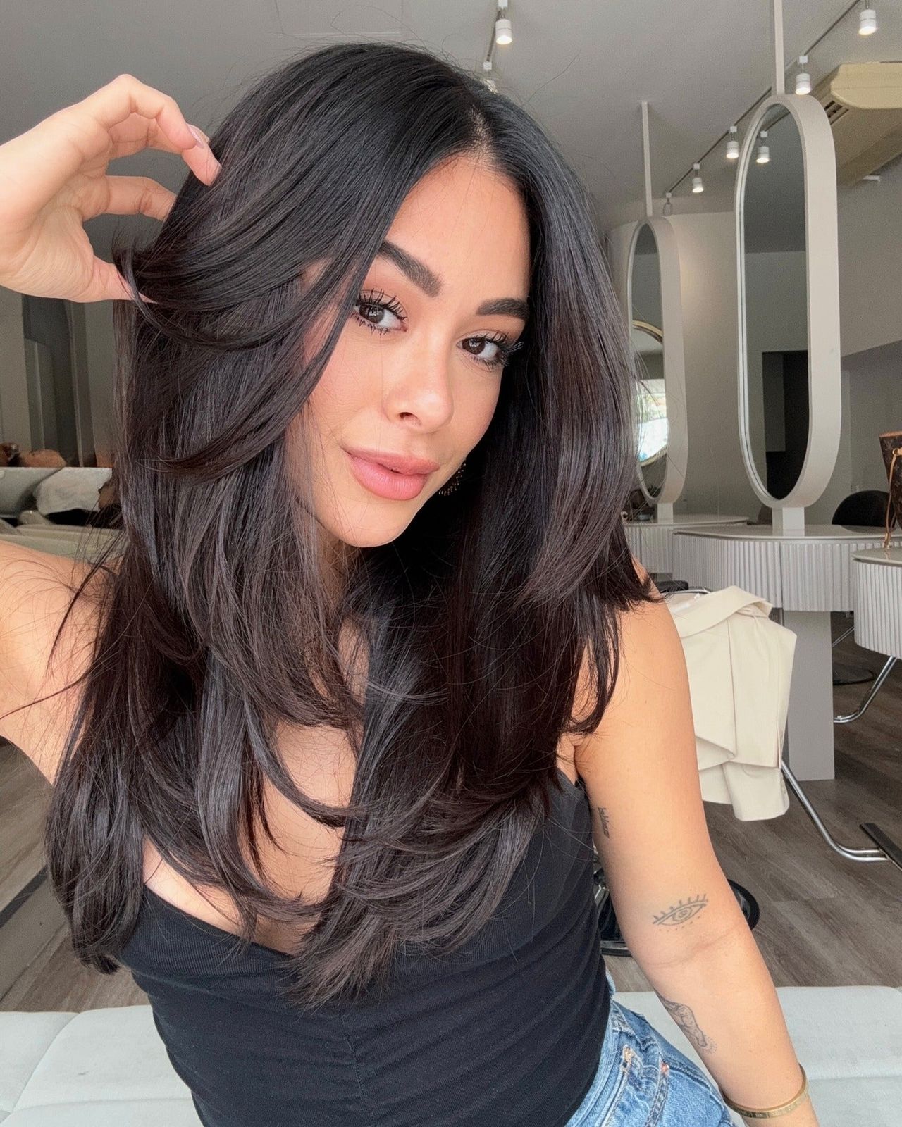 No Bangs Visual Idea — Subtle Butterfly Cut 2027