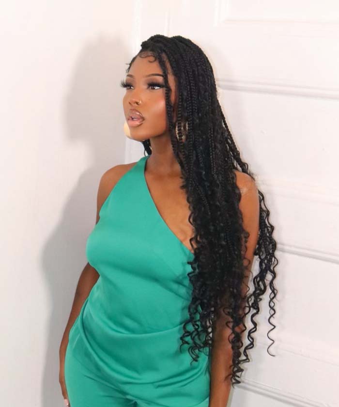 Braids With Loose Waves And Curls Visual Idea Braids With Loose Waves And Curls Visual Idea — Boho Braids 2027