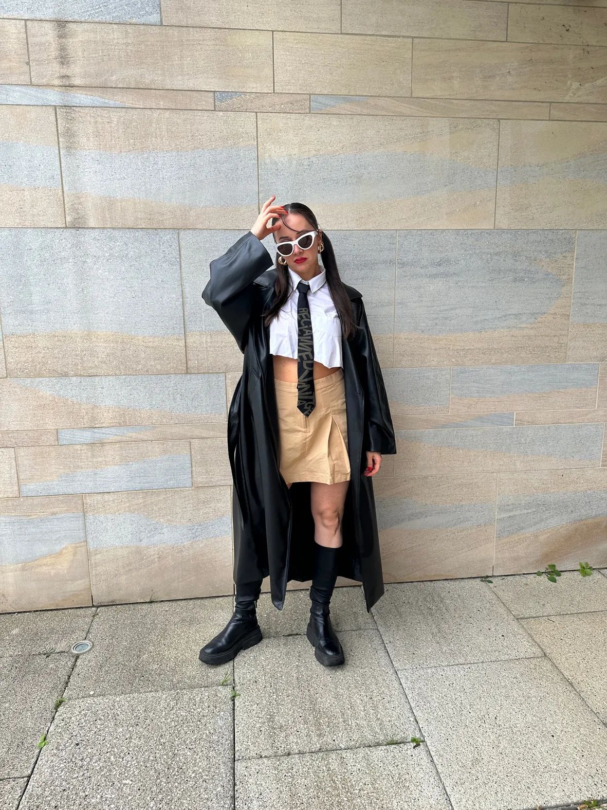 Trench Coat and Mini Skirt for a Chic Ensemble — Pinterest Girl Outfits 2027