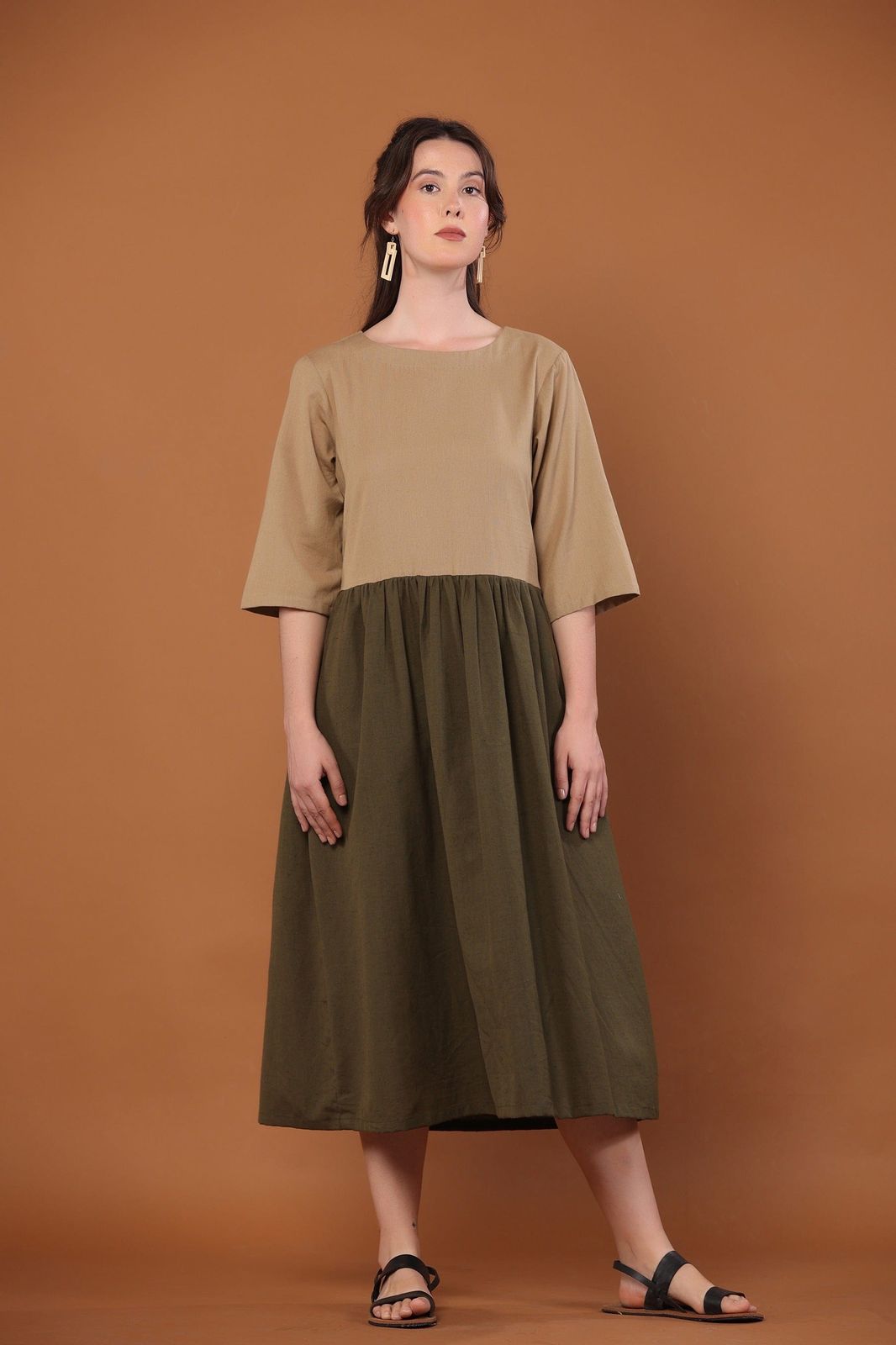 Modern Contrast with a Moss Green A-line Skirt Modern Contrast with a Moss Green A-line Skirt — Moss Green Outfits 2027