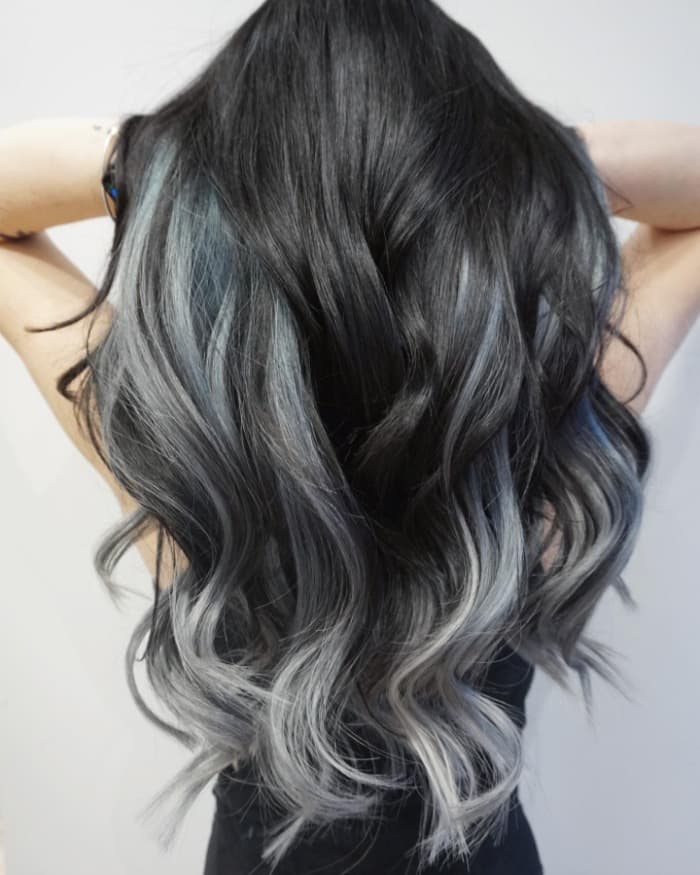 Long Layers Visual Idea Long Layers Visual Idea — Balayage on Gray Hair 2027
