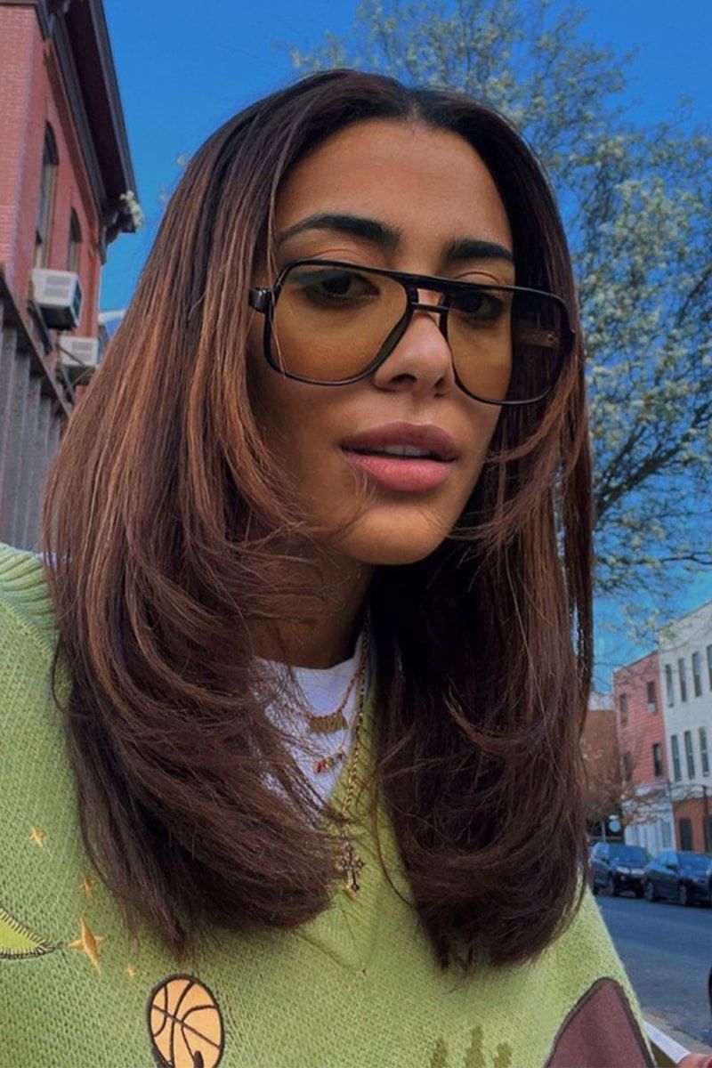 Voluminous Blowout With Curtain Bangs Voluminous Blowout With Curtain Bangs — Sorority Hairstyles 2027