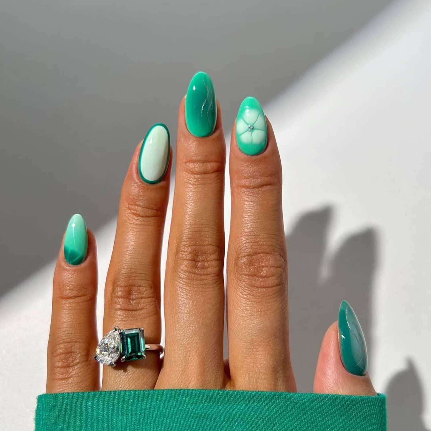 Glossy Visual Idea — Turquoise Nails 2027