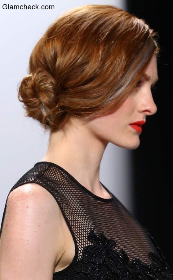 Auburn Wavy Low Side Bun Auburn Wavy Low Side Bun — Side Bun Hairstyles 2027