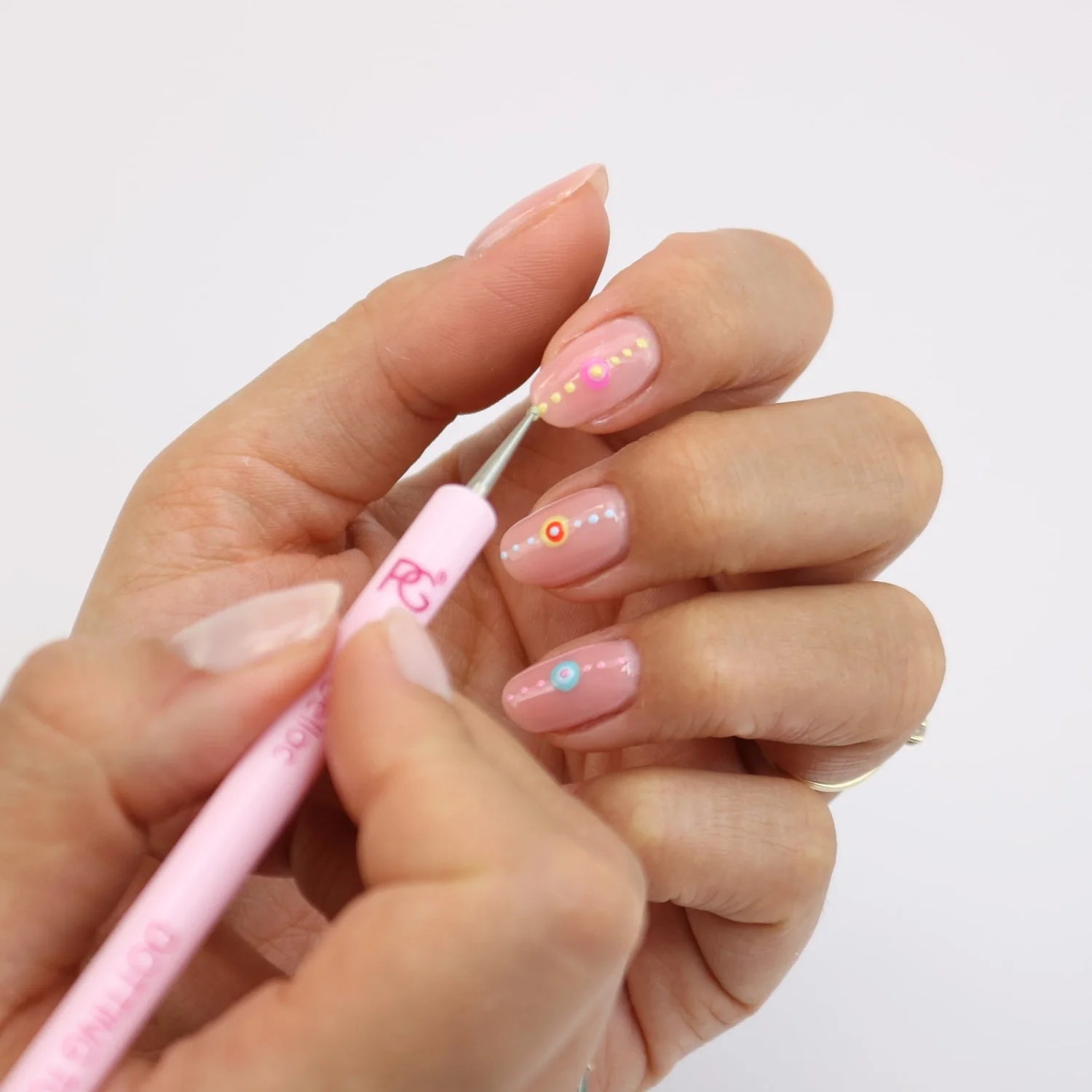 Sheer Pink Pastel Dot Nails Sheer Pink Pastel Dot Nails — Nail Art 2027 for Beginners