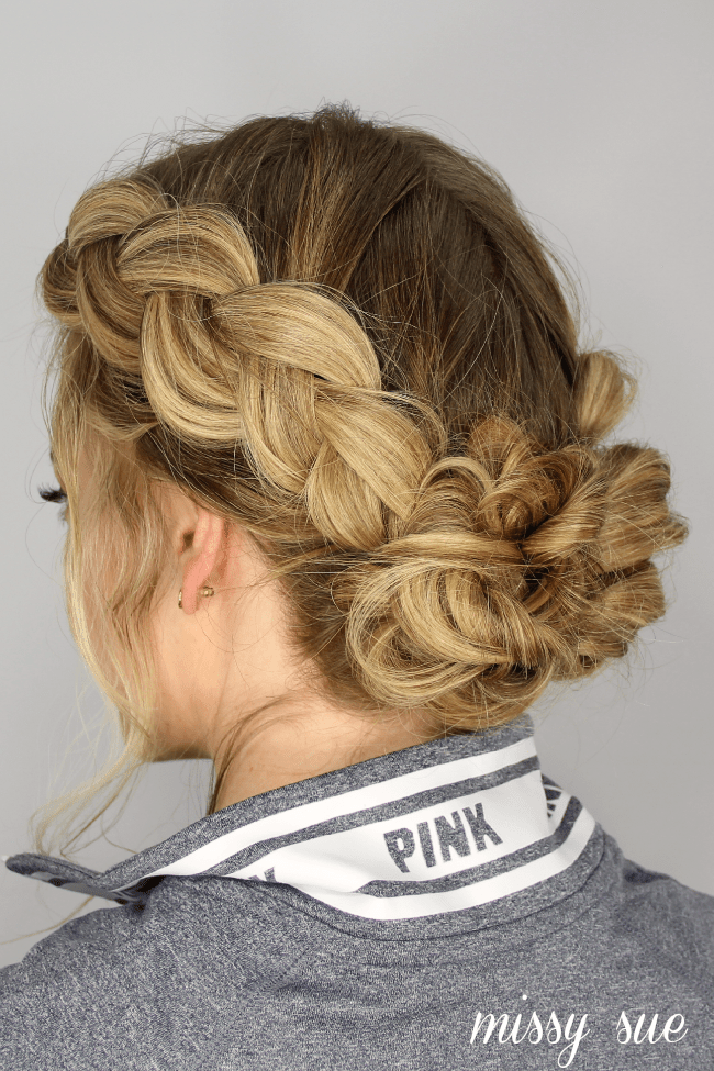 No Bangs Voluminous Blonde Braided Crown No Bangs Voluminous Blonde Braided Crown — Braided Bun 2027