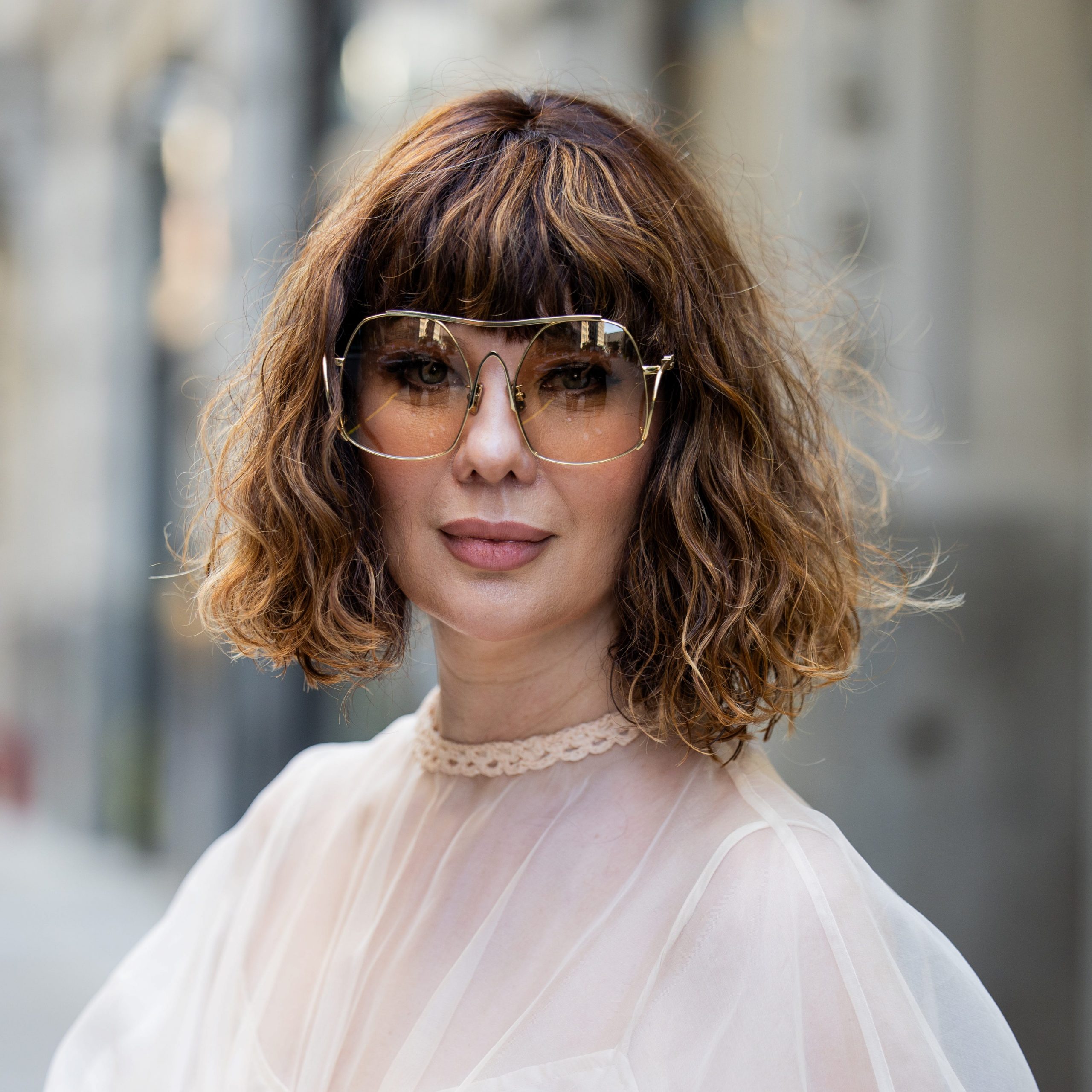 Medium Brown With Auburn Highlights Visual Idea — Wavy Bob 2027