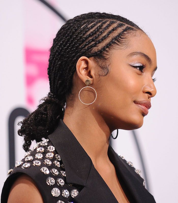 Cornrows To Ponytail With Coily Ends — Braids 2027 for Medium Hair