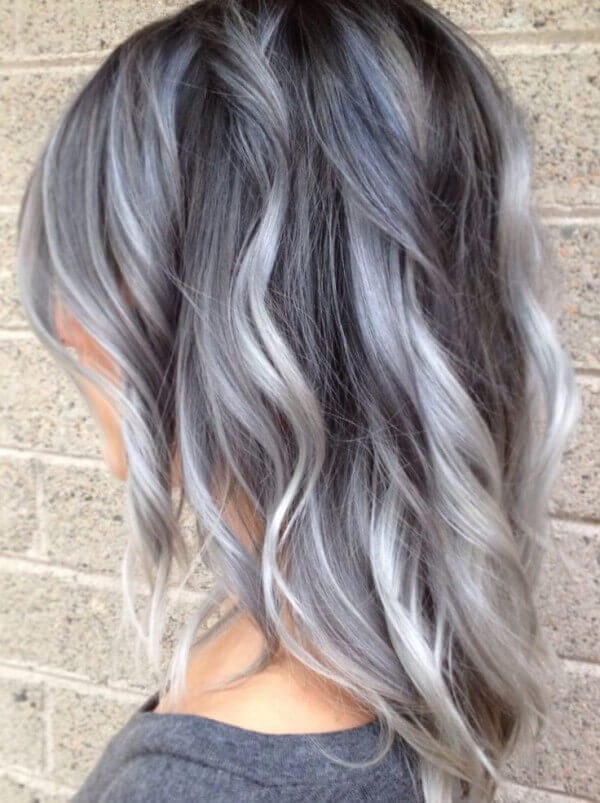 Middle Visual Idea Middle Visual Idea — Balayage on Gray Hair 2027