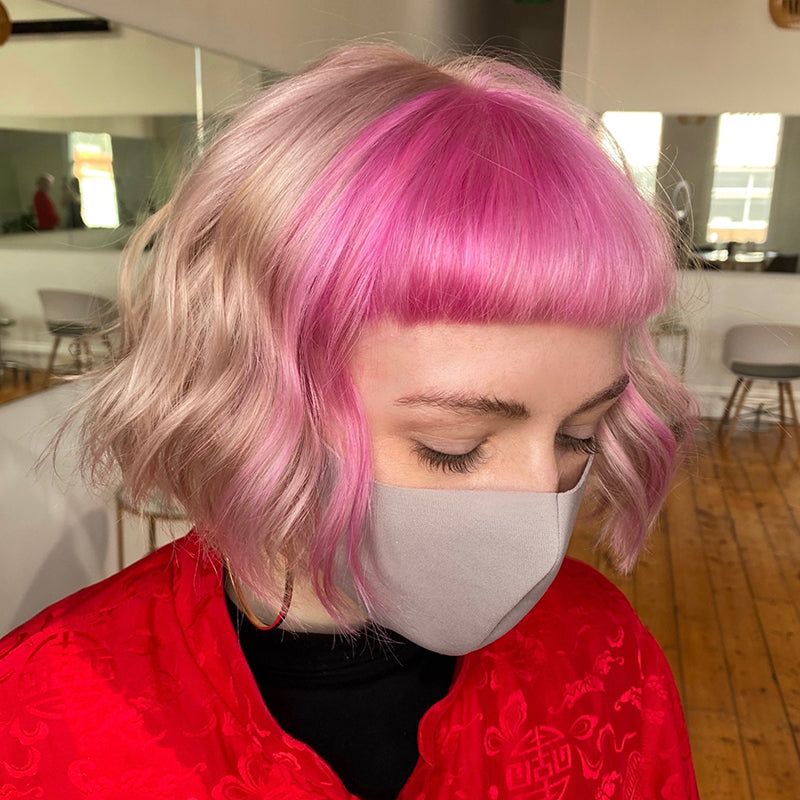 Pink And Blonde Split Dye Bob Pink And Blonde Split Dye Bob — Pink Bob 2027