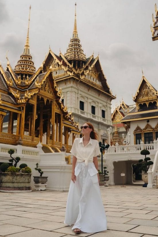 Minimalist White Shirt and Maxi Skirt for Cultural Visits Minimalist White Shirt and Maxi Skirt for Cultural Visits — Thailand Outfits 2027