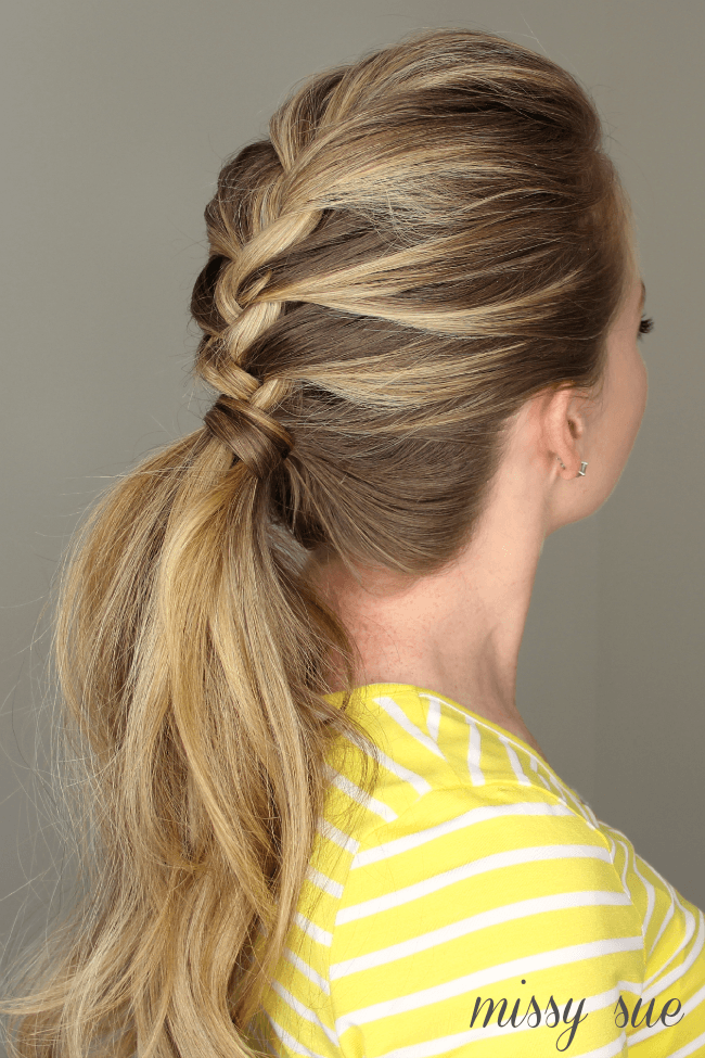 Shoulder Length Blonde French Braid Ponytail Shoulder Length Blonde French Braid Ponytail — Braided Ponytail 2027