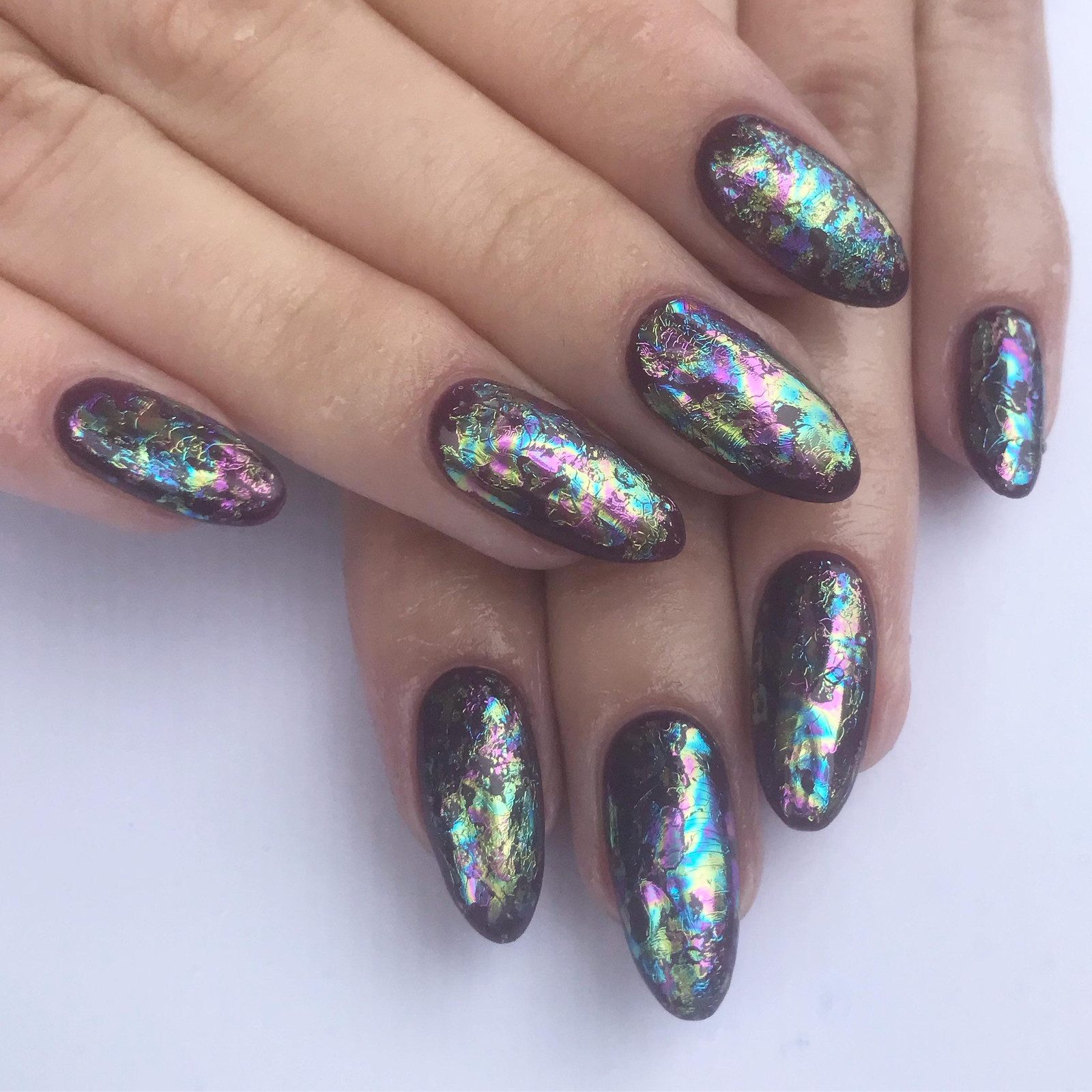 Deep Blue Oil-Slick Foil Deep Blue Oil-Slick Foil — Holographic Foil Nails 2027