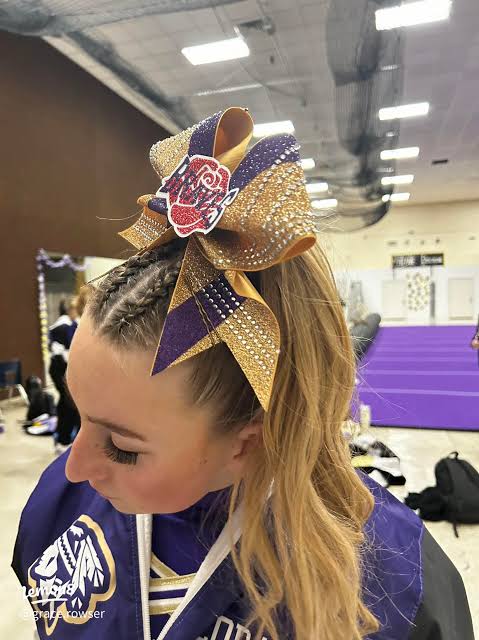 Dark Brown High Ponytail With Crown Braids Dark Brown High Ponytail With Crown Braids — Cheer Hairstyles 2027