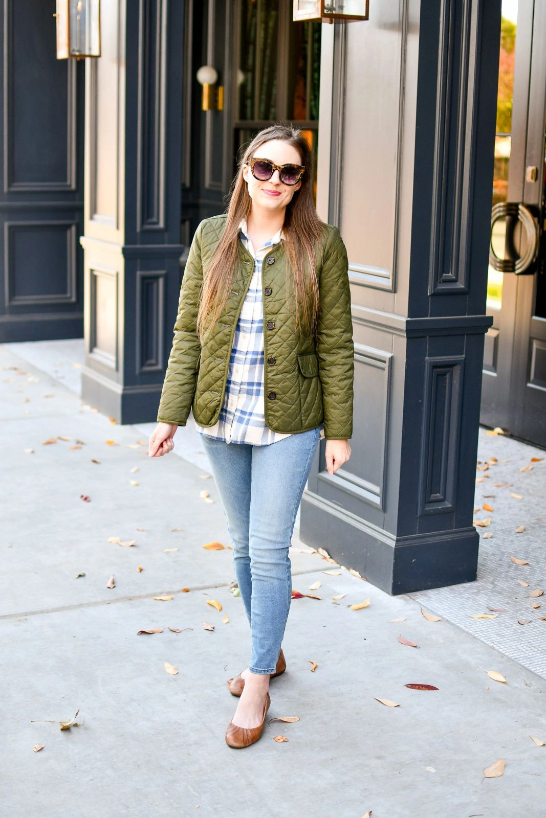 Brown Ballet Flats Outfit Idea Brown Ballet Flats Outfit Idea — Light Jacket Outfits 2027
